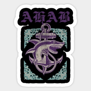 Ahab Metal Sticker